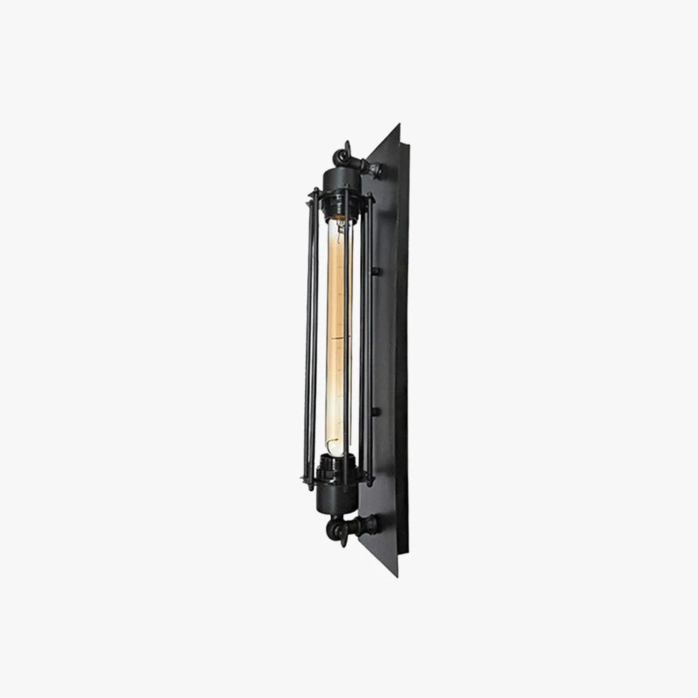 Luxury Alessio Vintage Cylinder Metal Wall Lamp Black Red Silver Gold High-End