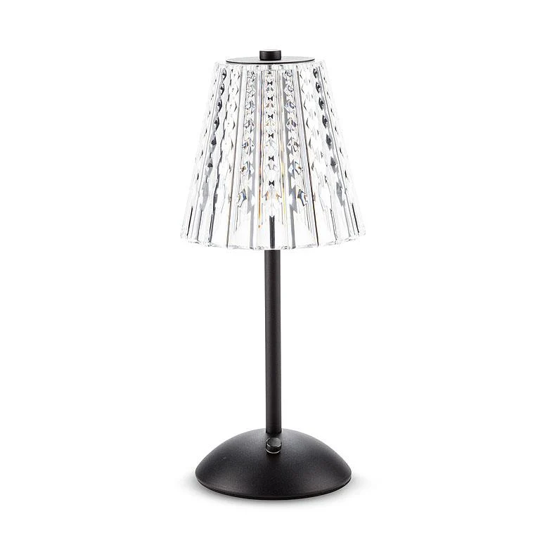 Lightweight Crystal Black Mini Desk Lamp Classic
