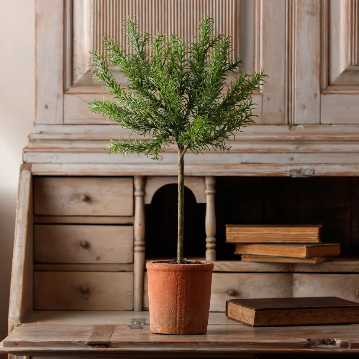 Advanced Faux Potted Rosemary 24-inch Topiary Convenient