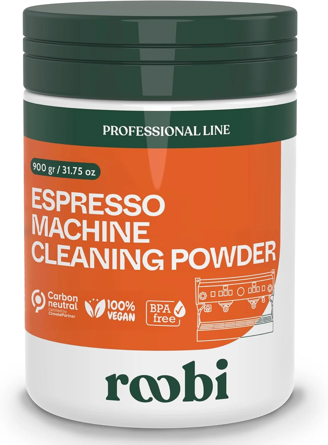 Smart Roobi Professional Espresso Machine Cleaning Powder. Carbon Neutral Espresso Cleaner Powder. Up to 90 uses 900gr. Specialty