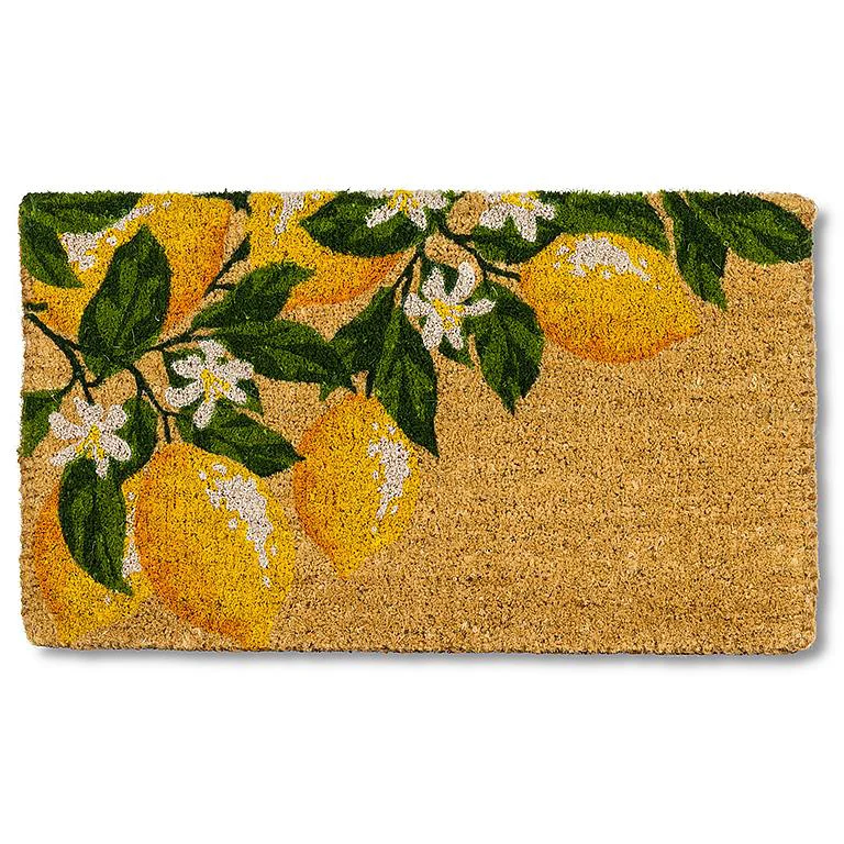 Minimalist Lemon Branch Door Mat 18 x 30 Verified