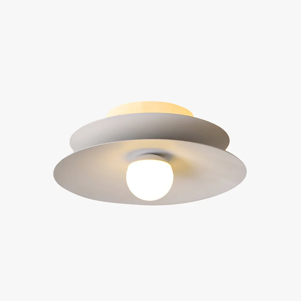 Durable Bella Modern LED Ceiling Light White Red Black Lamp Metal Balcony Lightweight