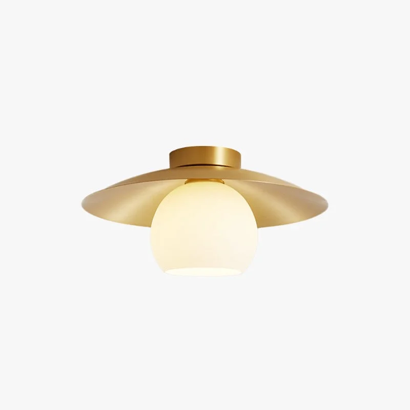 Elegant Carins Nordic Retro LED Ceiling Light Metal Glass Corridor Balcony Refined