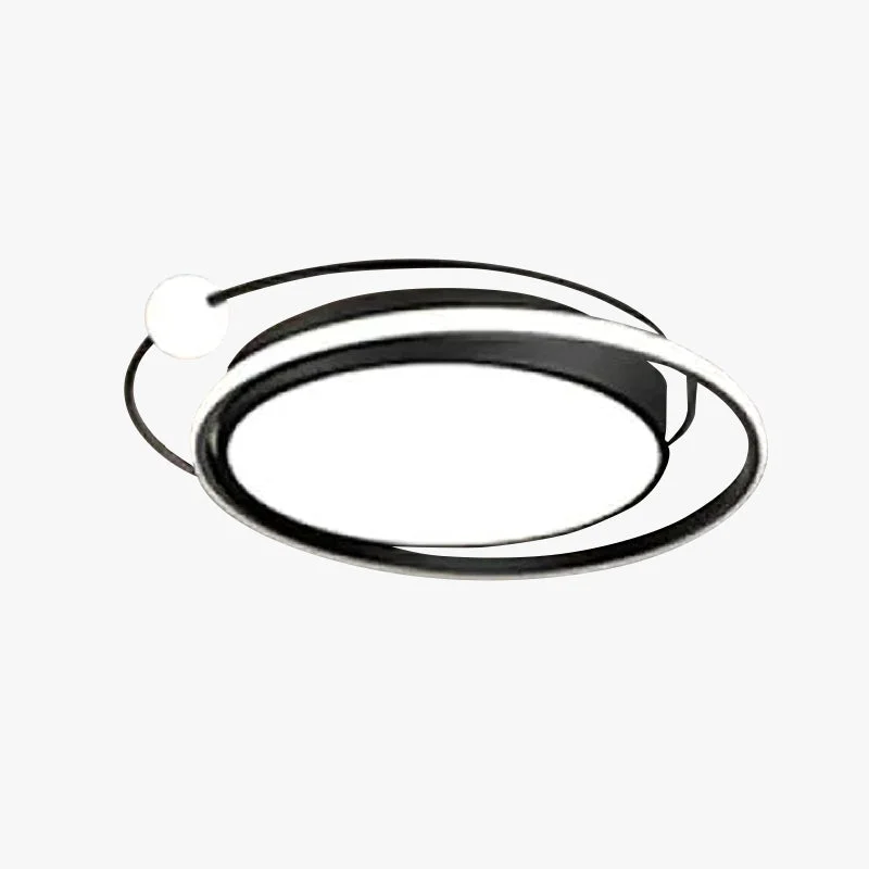 Verified Lacey Modern Multi Orbit Flush Mount Ceiling Light Black Gold Elite