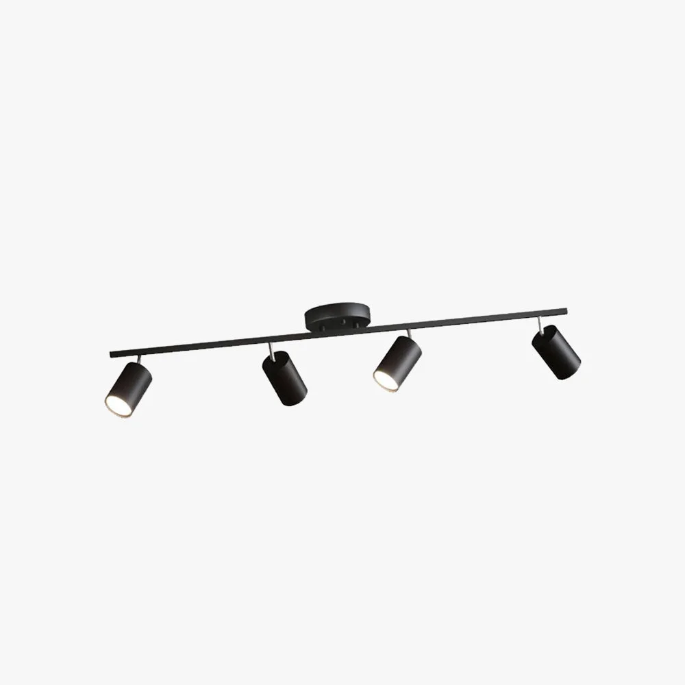 Powerful Freja Cylindrical Modern LED Semi Flush Mount Spotlight Black White Genuine