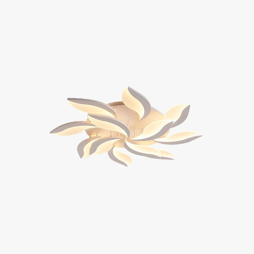 Top-Quality Hana Minimalist Art Deco Flower Flush Mount Ceiling Light White Living Room Genuine