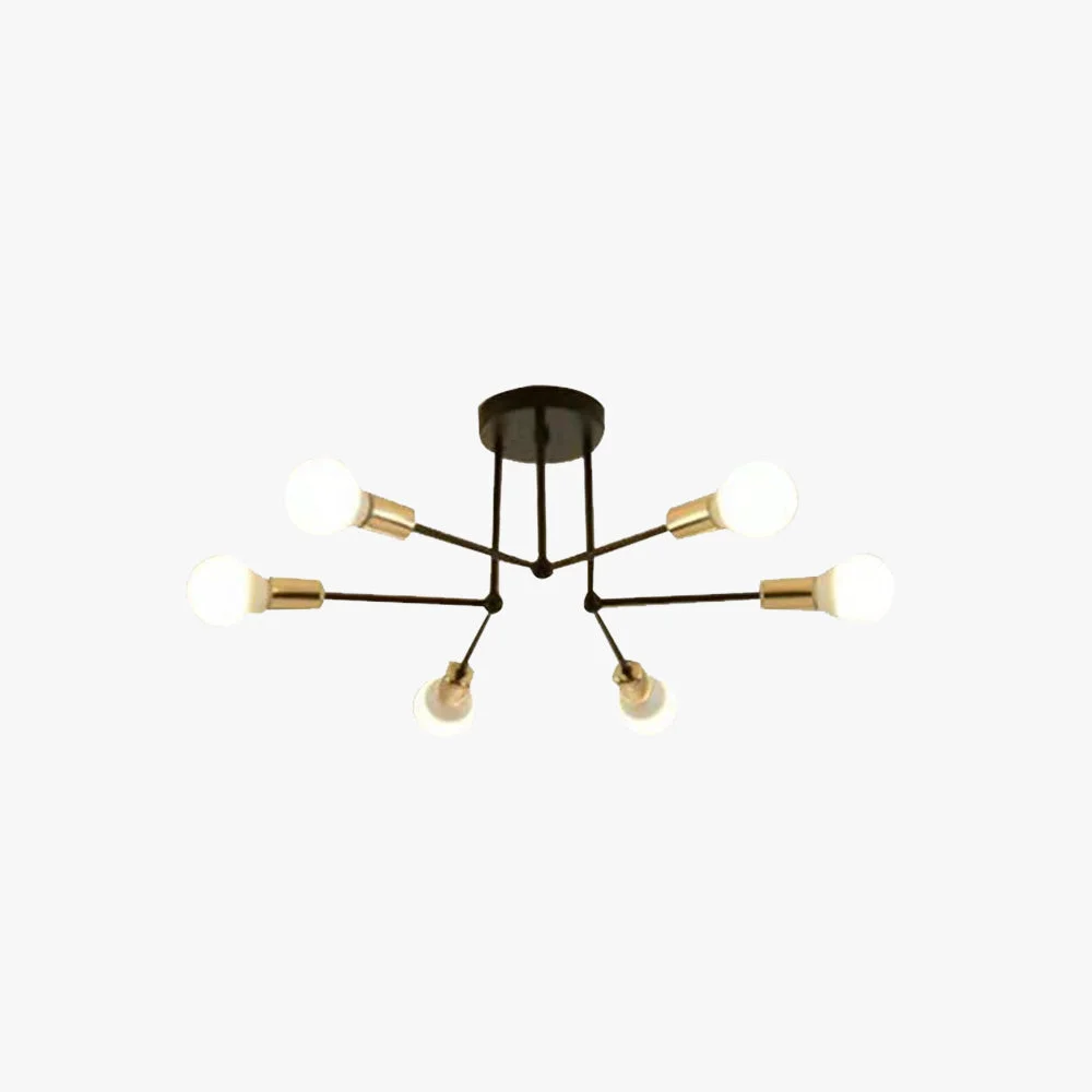 Refined Valentina Flush Mount Ceiling Lights Linear Industrial Metal Glass Bedroom Unique