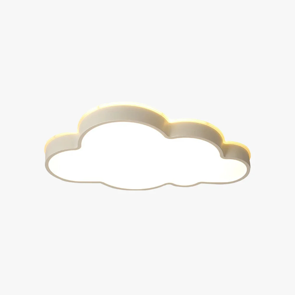 Expertly Made Minori Modern Flush Mount Cloud Ceiling Light White Metal Carefully Designed