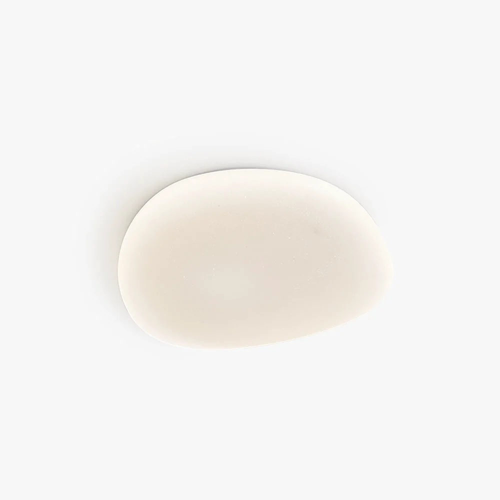 Smart Quinn Modern Pebbles Shape Flush Mount Ceiling Light White Bedroom Durable