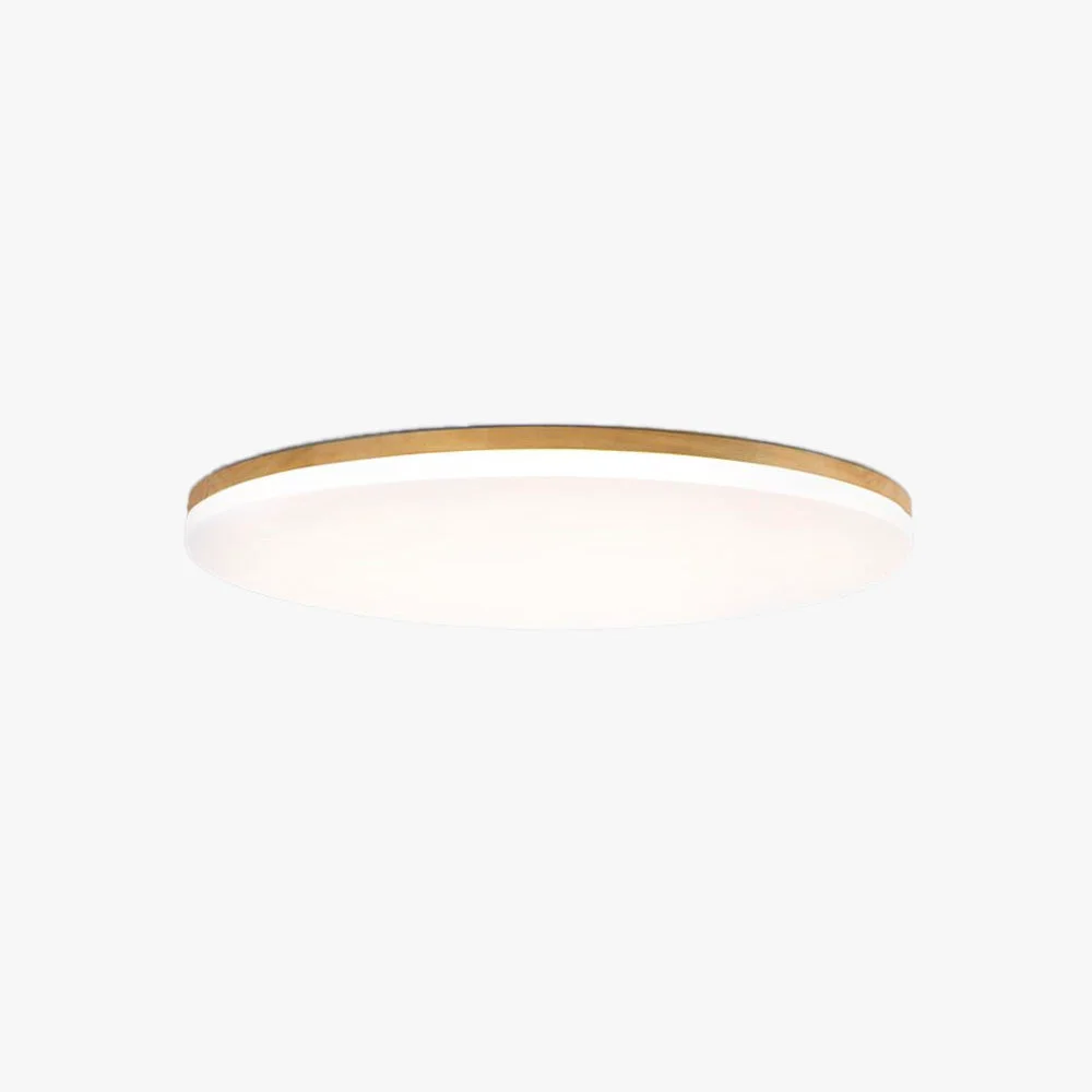 Dependable Ozawa Minimalist Wood Round Flush Mount Ceiling Light Bedroom Soft