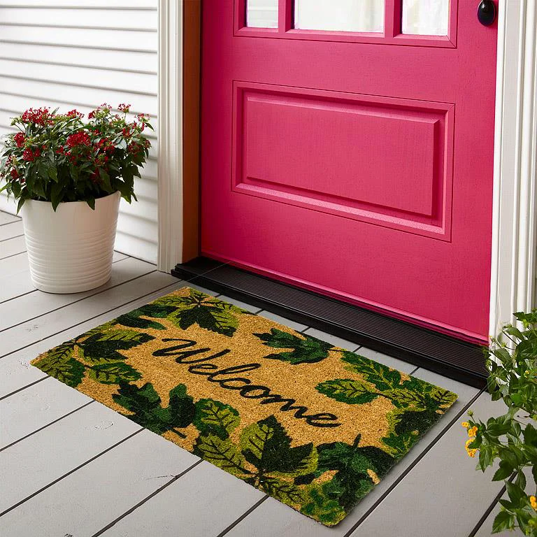 Professional Leafy Welcome Door Mat 18 x 30 Exclusive