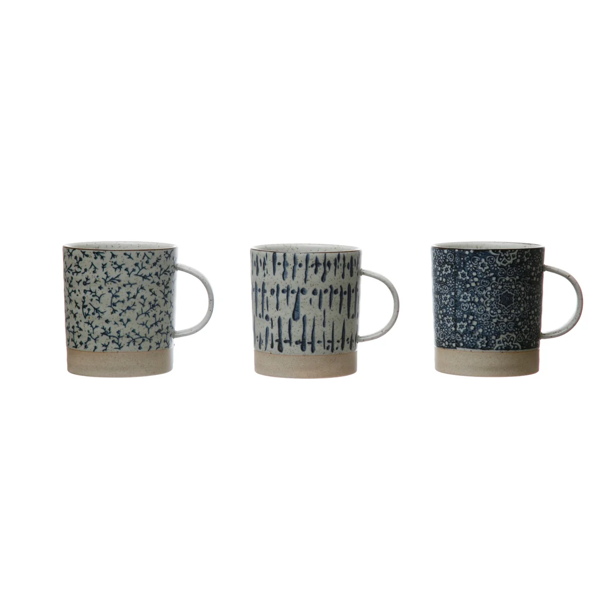 Easy-to-Use Hand-Stamped Stoneware Mug 4-1 2-in First-Class