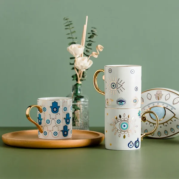 Selected Devil’s Eye Ceramic Coffee Mug Luxury