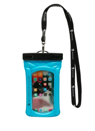 Lightweight Float Phone Dry Bag – Neon Blue Convenient