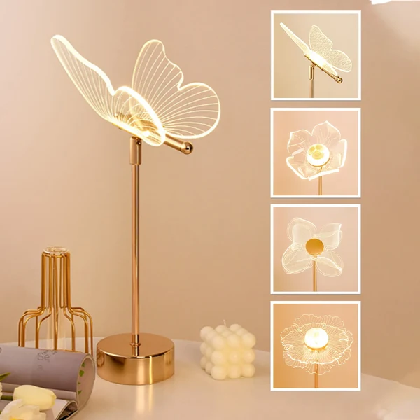 Dependable Acrylic Butterfly LED Table Lamp Effective