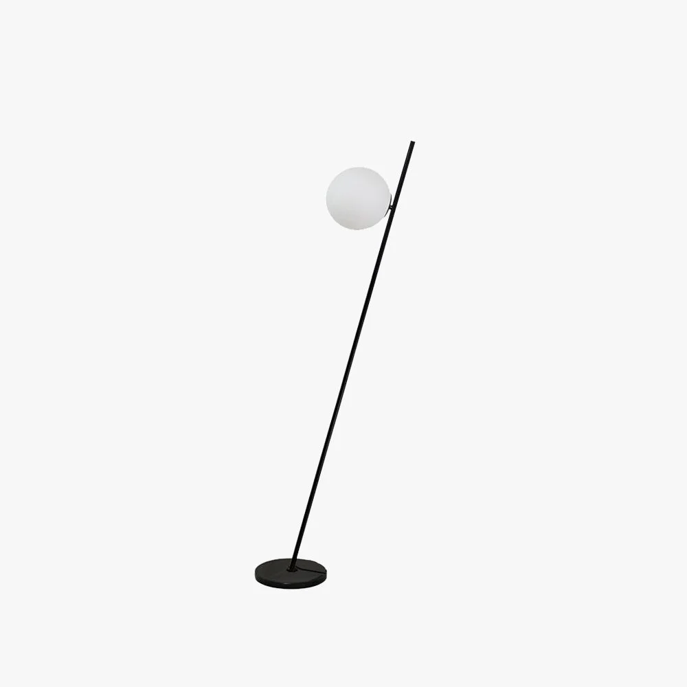 Flexible Valentina Minimalistic Black Orb Linear Floor Lamp Living room Superior