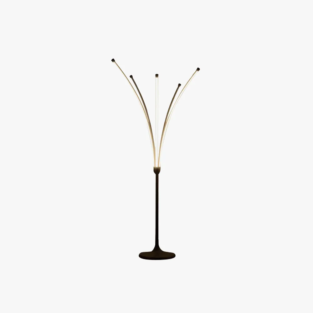 Durable Edge Minimalist Designer Tree-Like Floor Lamp Metal Acrylic Outstanding