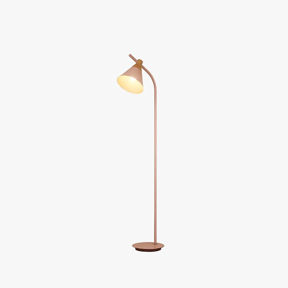 World-Class Morandi Floor Lamp Bedroom Living Room Gray Pink Yellow Metal Certified