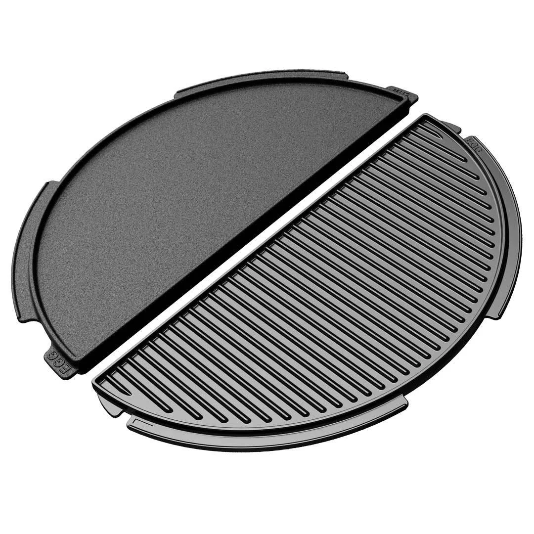 Premium Big Green Egg Half Moon Cast Iron Plancha 2XL XL L Responsible
