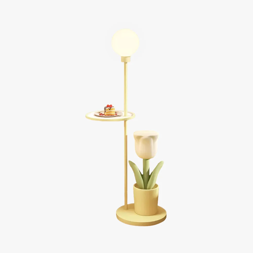 Fast Lily Modern Floor Lamp Pink Yellow Purple Metal Glass Bedroom Elite