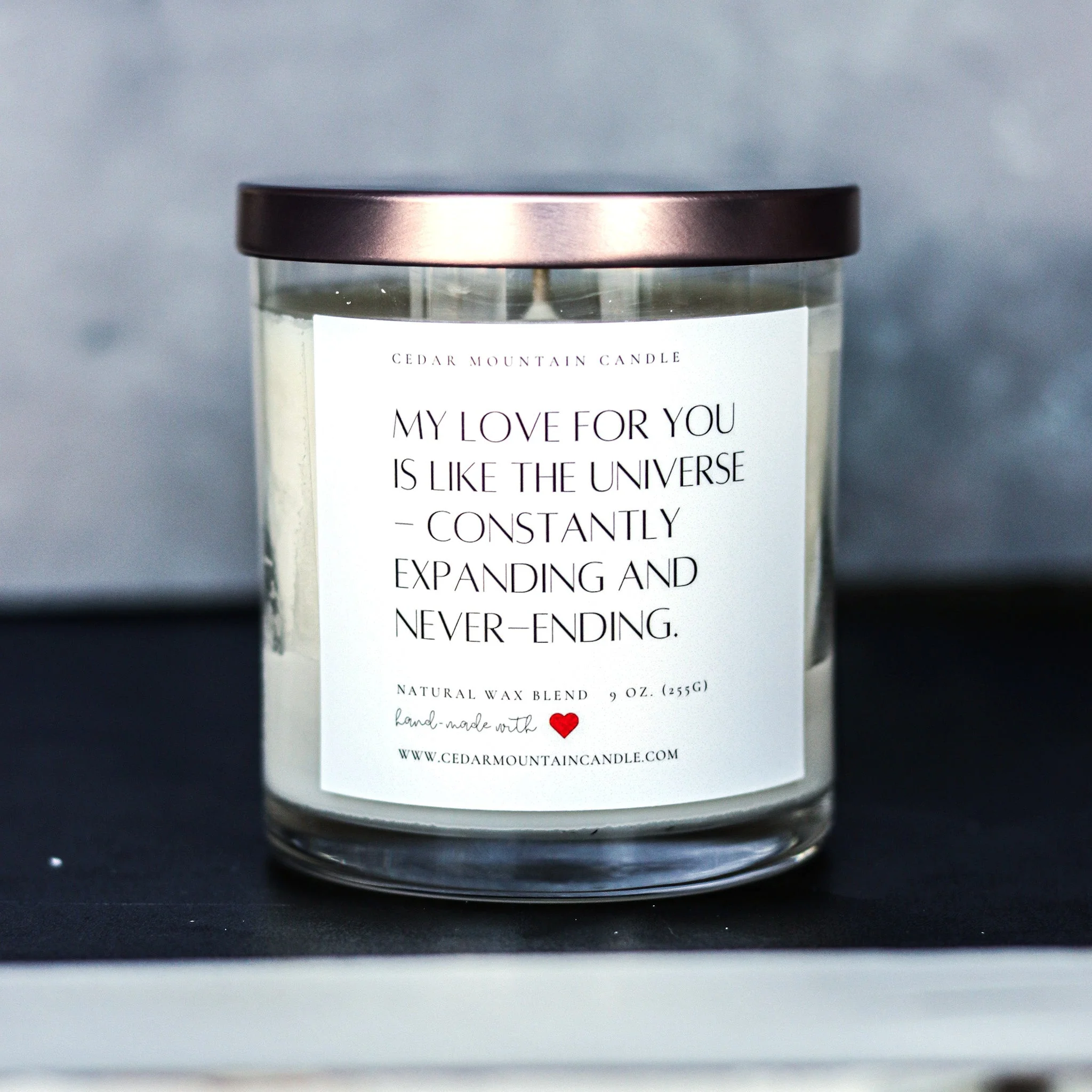 Specialty My love for you is like… Valentine’s Day 9 oz Whiskey Glass Jar Soy Candle – Choose Your Scent Authentic