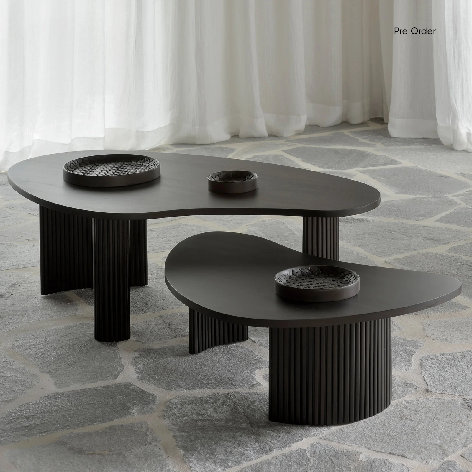 Smart Boomerang Coffee Table Mahogany – Dark Brown Authentic