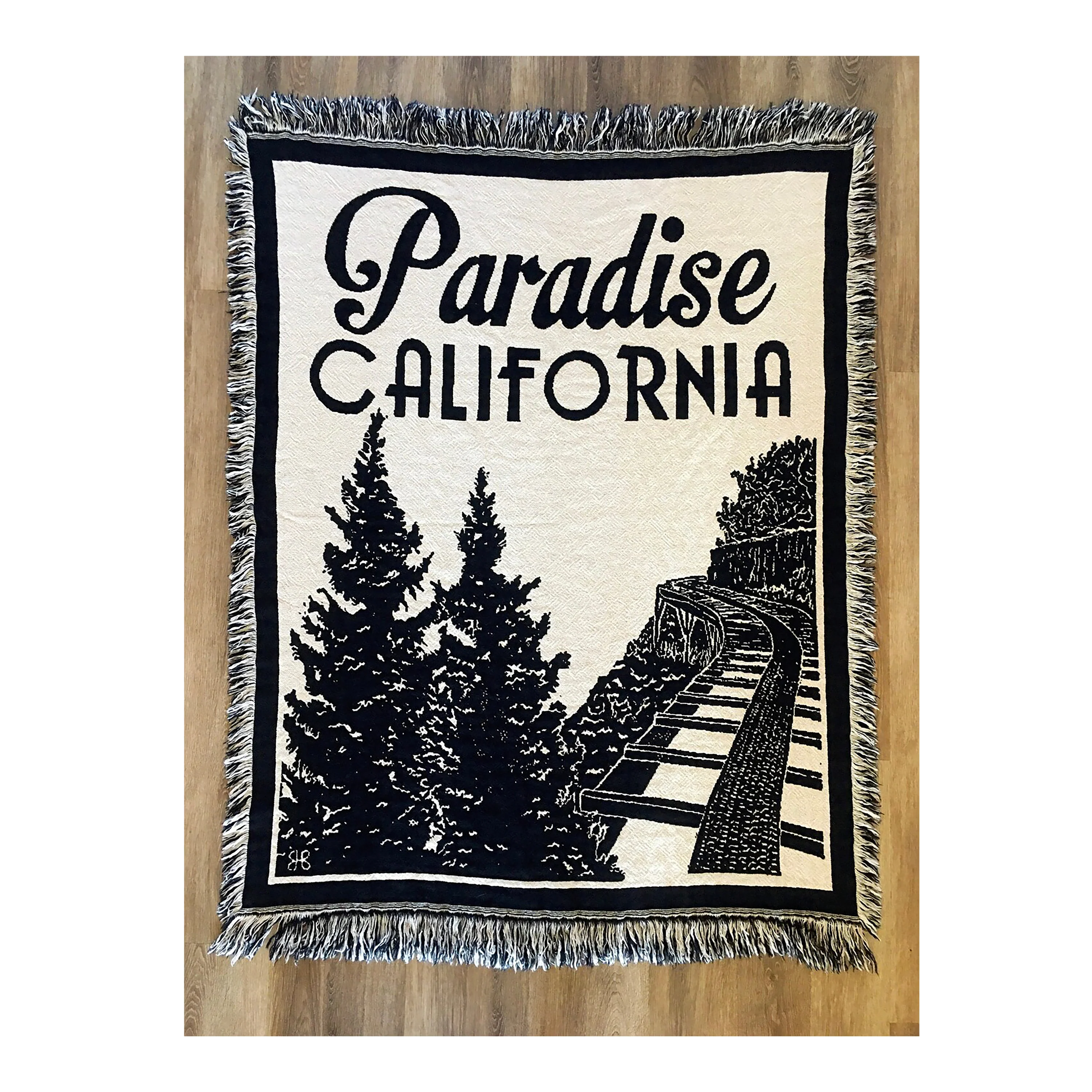 Secure Paradise California Woven Throw Blanket 50 x 60 Practical