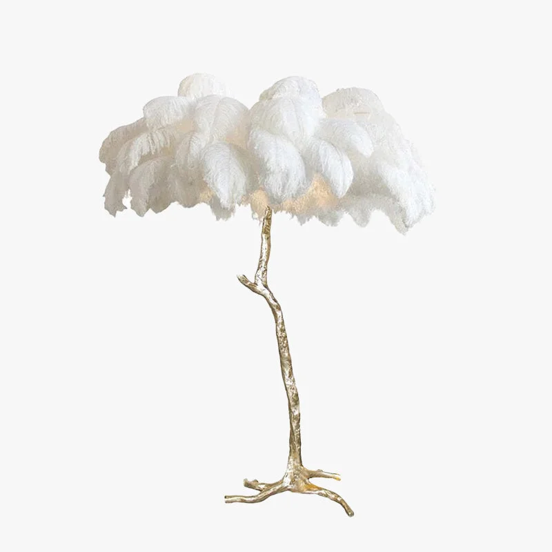 World-Class O’Moore Nordic Luxury Unique Ostrich Feather Floor Lamp Table Lamp Minimalist