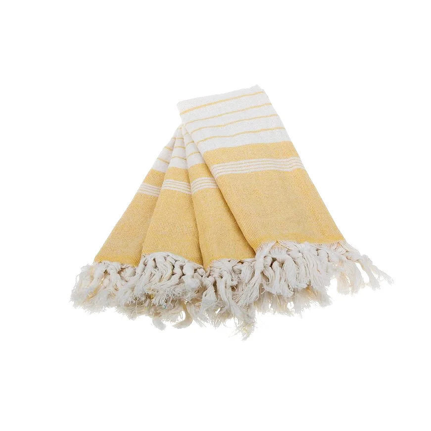 Efficient Turkish Cotton Kitchen Towel Yellow 23 x 17 High-Grade