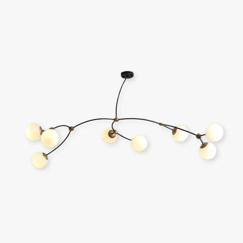 Relaxed Valentina Minimalist Elegant Unique Branch Chandeliers Living Room Detailed