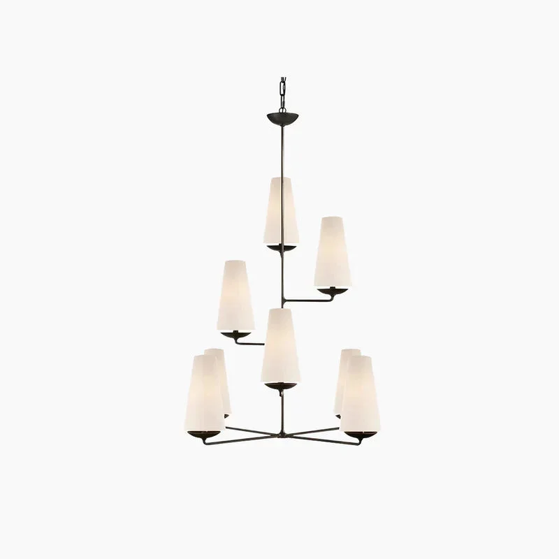Trendy Alessio Design LED Chandeliers White Black Metall Bedroom Kitchen Dependable