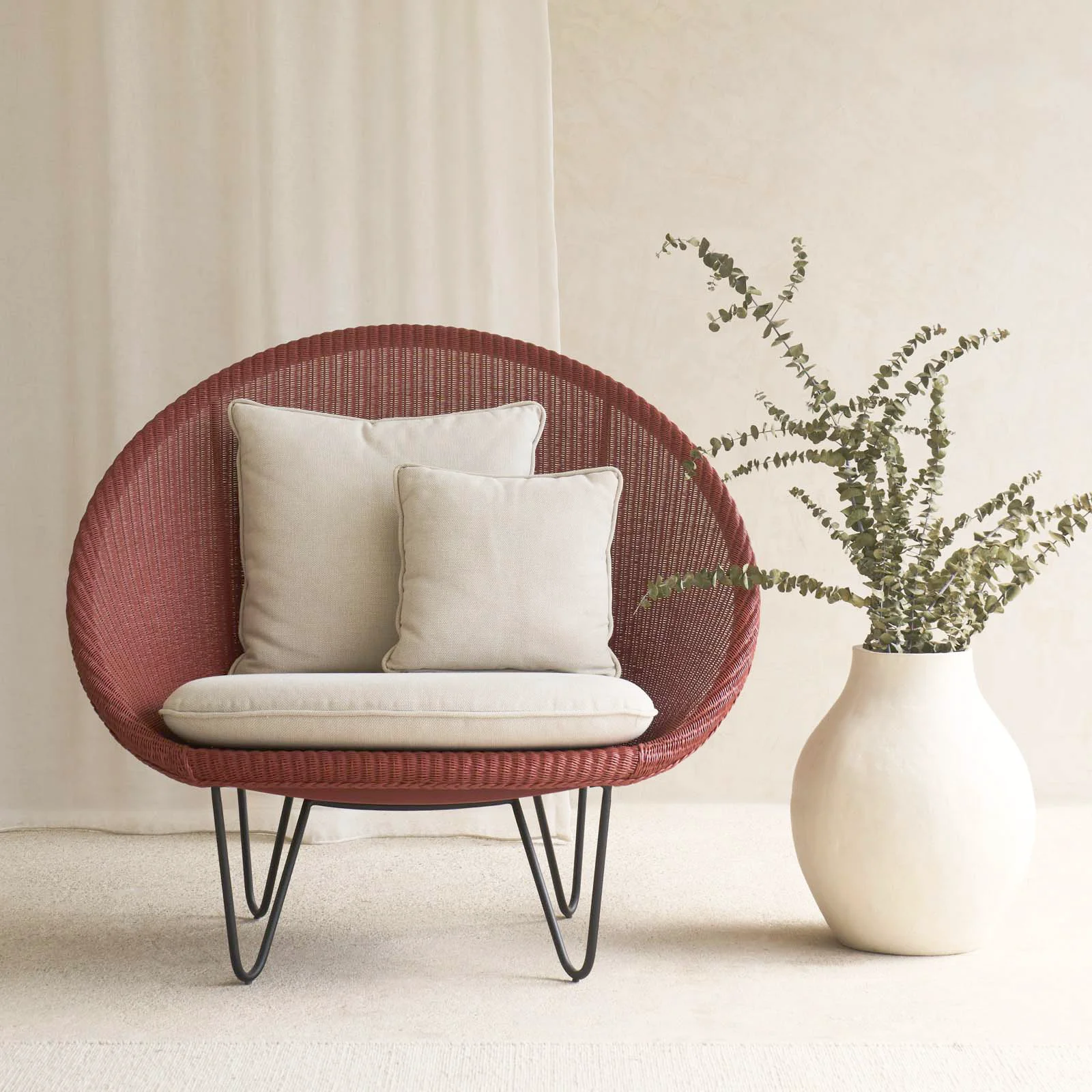 Clean Joe Cocoon Chair Terracotta Unique