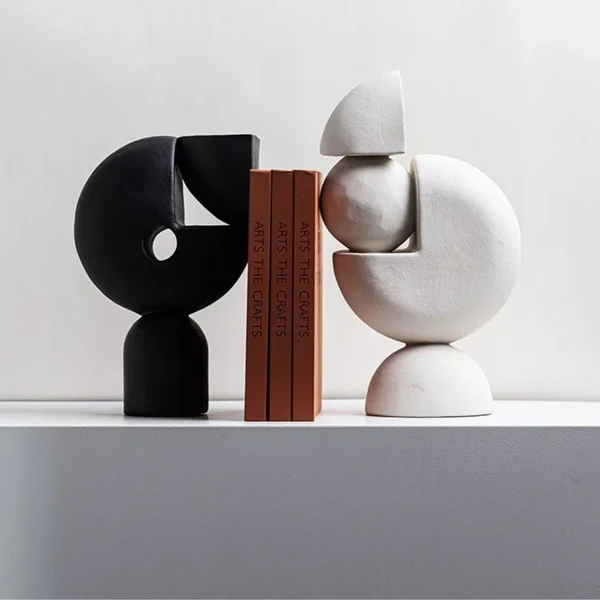 Organic Nordic Geometric Decorative Sculpture Casual
