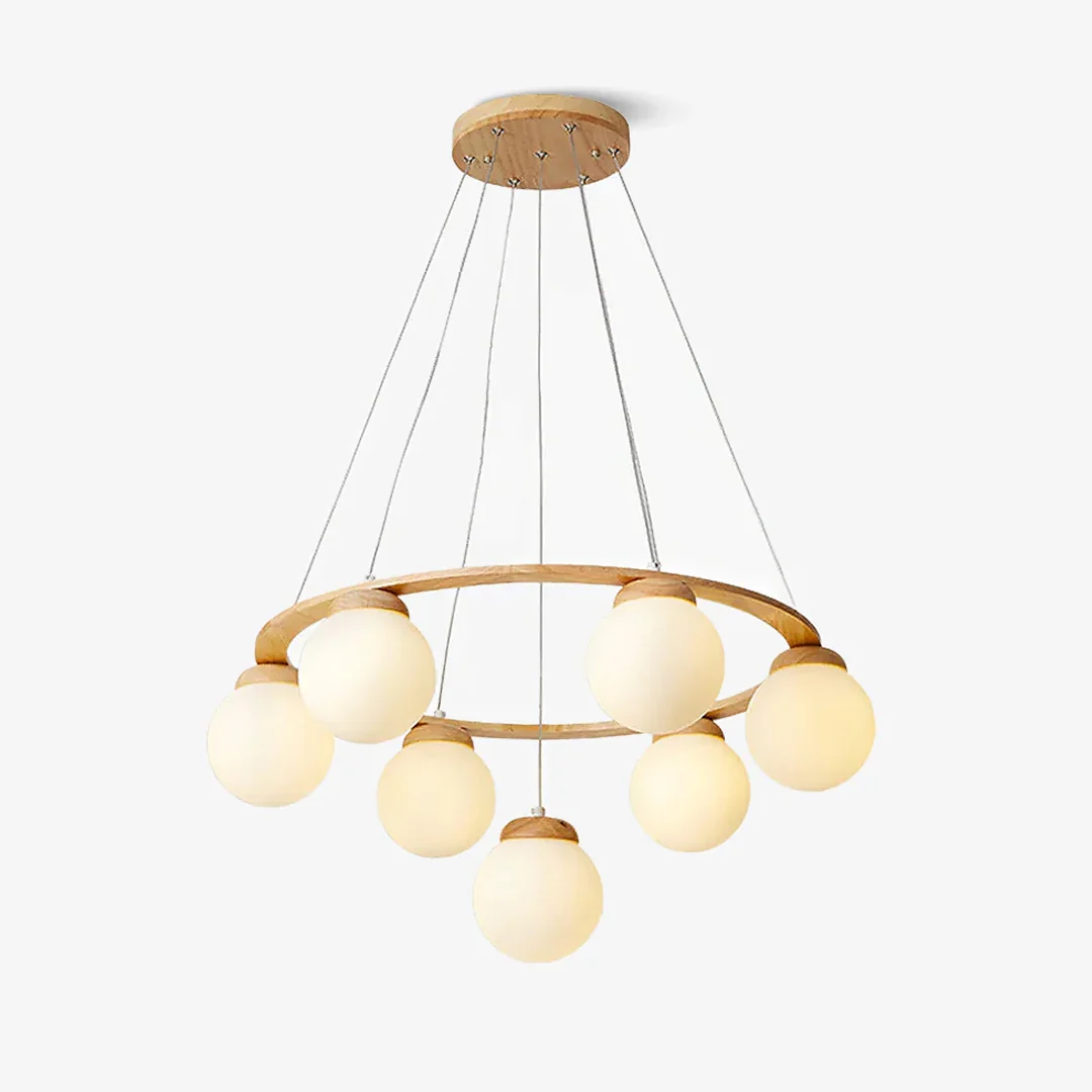 Convenient Glass Globe Chandelier Flexible