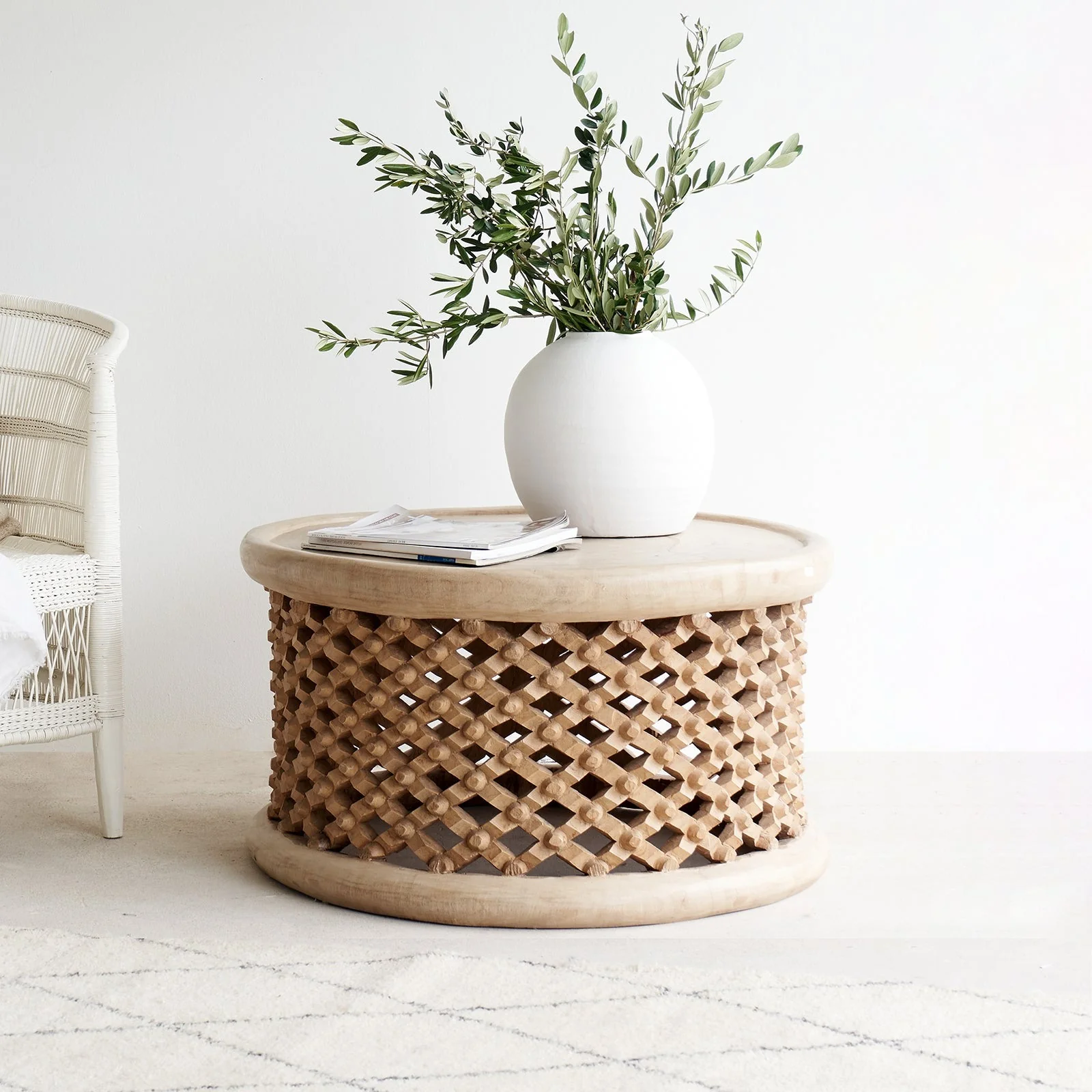 Comfortable Bamileke Coffee Table Natural High-Quality