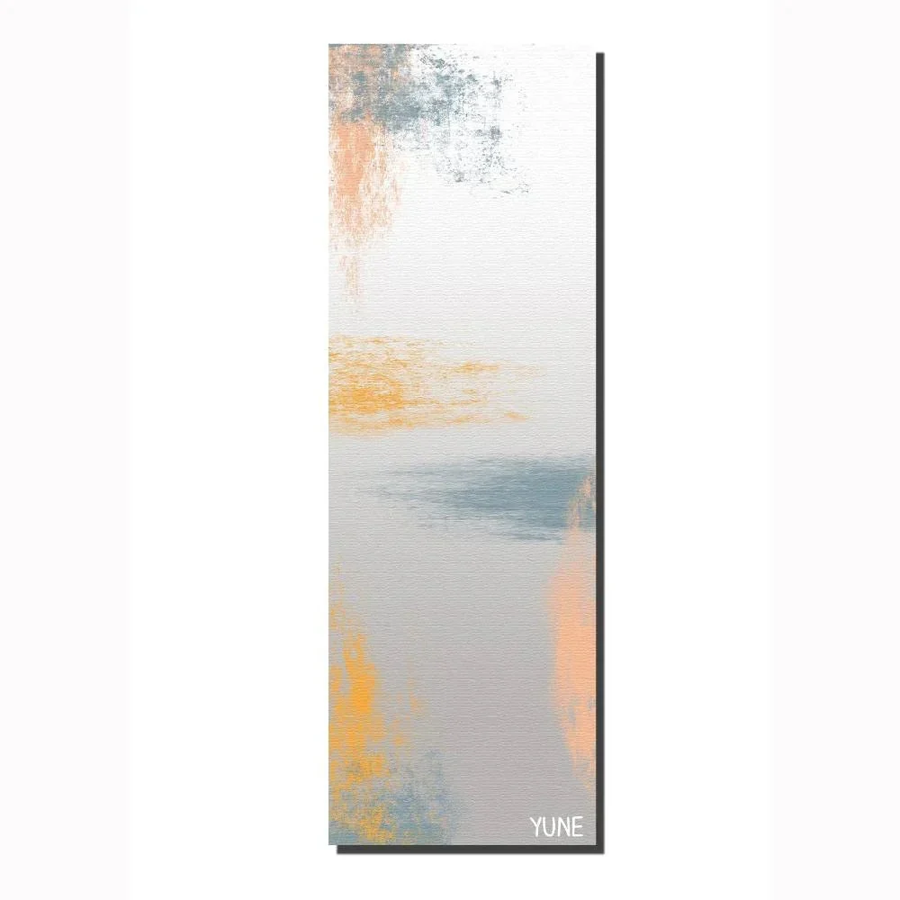 Official Yoga Mat 6mm Thick Grey Non-Slip Eco Friendly Yune Yoga AR18 Recyclable