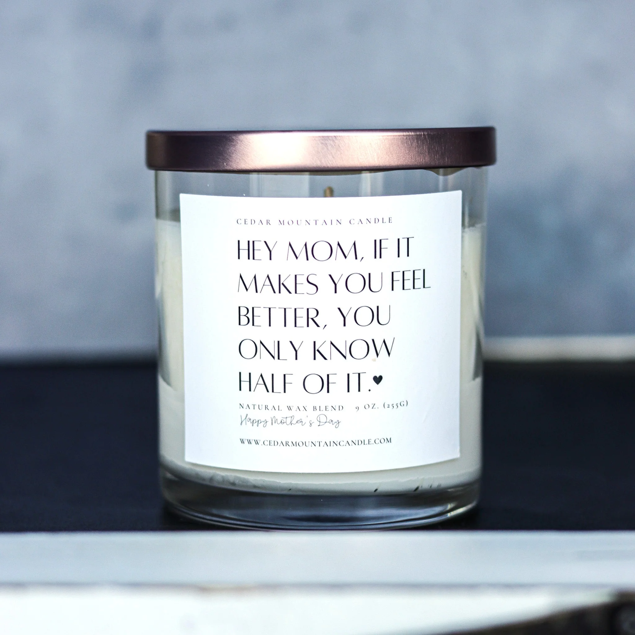 Selected Hey mom if it makes you feel better you only know half of it – Mother’s Day Whiskey Glass Candle Quality