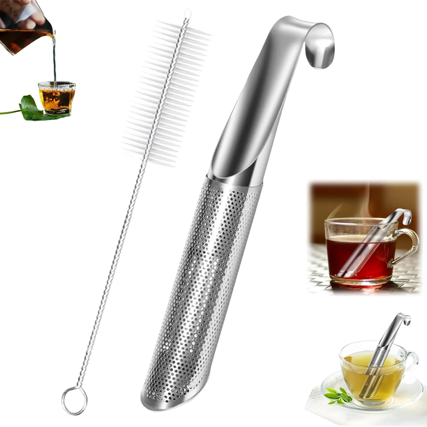 Official Tea Diffusers For Loose Tea，Stainless Steel Tea Infuser，Tea Steeper For Loose Tea，Tea Infuser For Loose Leaf Tea Office Home Clean