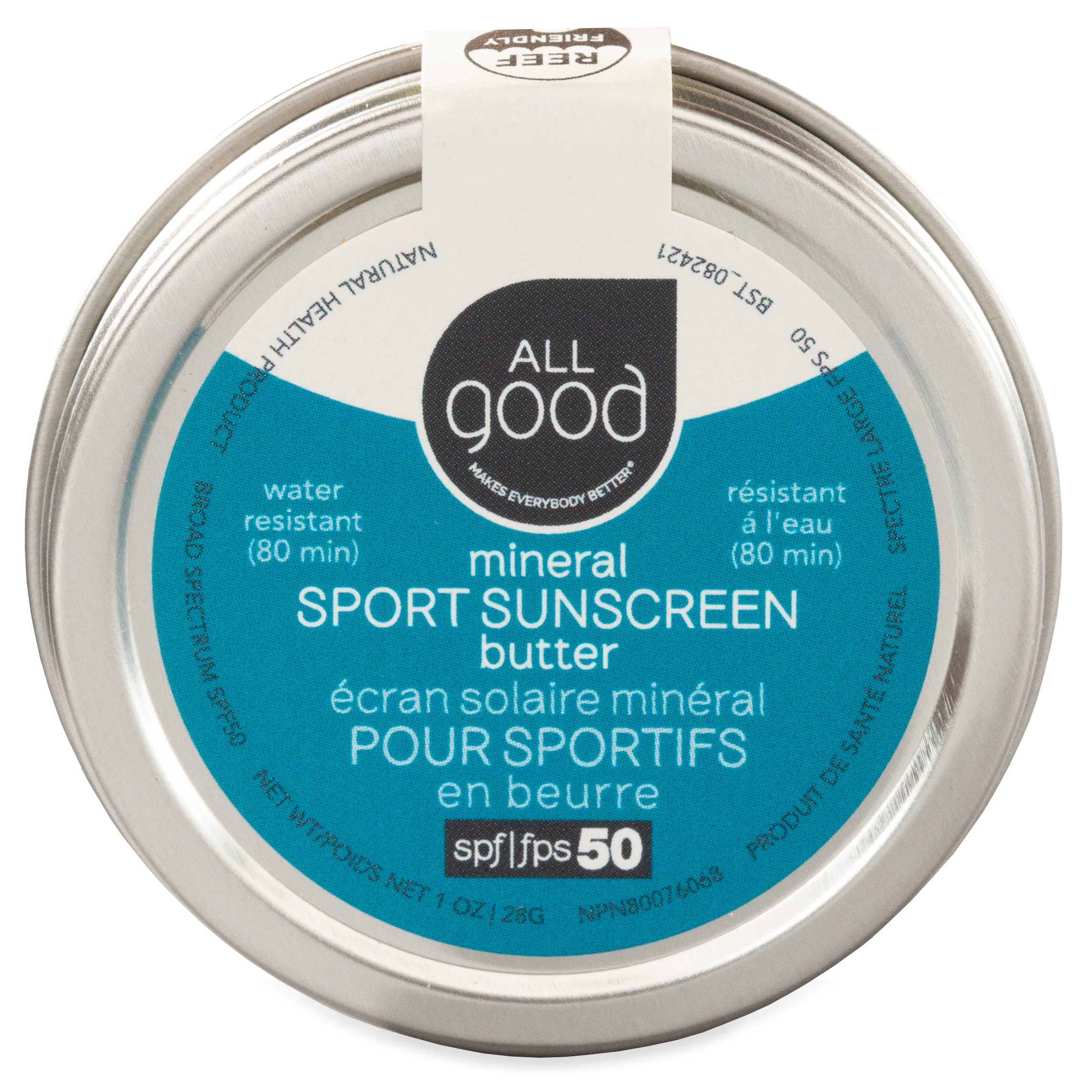 Luxury All Good Mineral Sun Butter Tin – SPF 50 Original Design