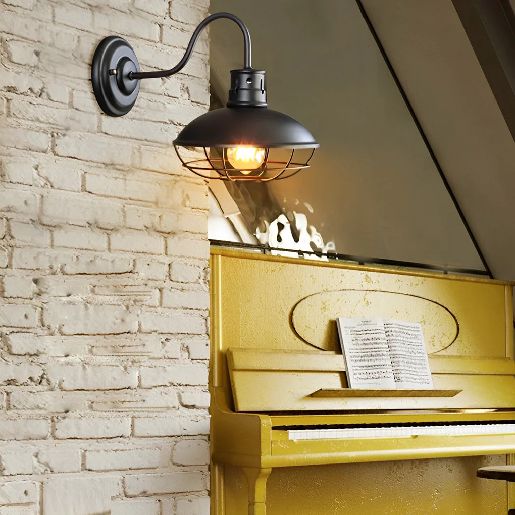 Modern Retro Iron LED Waterproof Industrial Style Outdoor Wall Lights Wall Lamp Fashionable