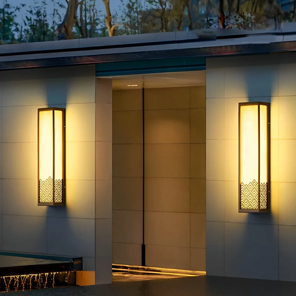 User-Friendly Vintage Waterproof Stainless Steel Brown Wall Lamp Exterior Lights Original