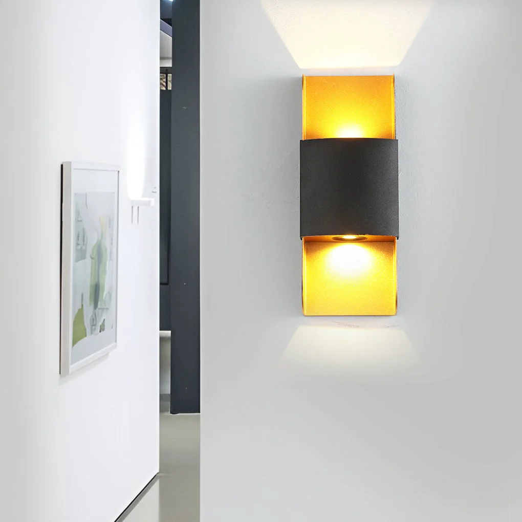 Smart LED Up and Down Lights COB Waterproof Metal Modern Outdoor Wall Lamps Quality
