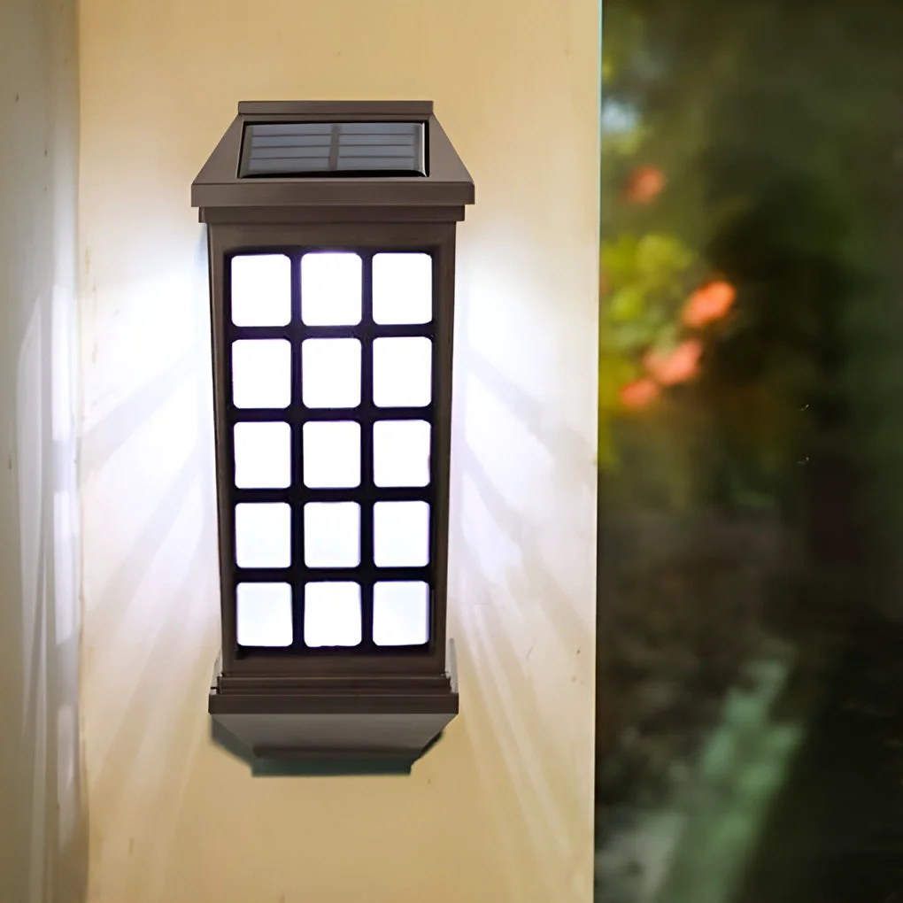 Reusable Solar LED Light-controlled Motion Sensor Modern Outdoor Wall Lamp Crafted