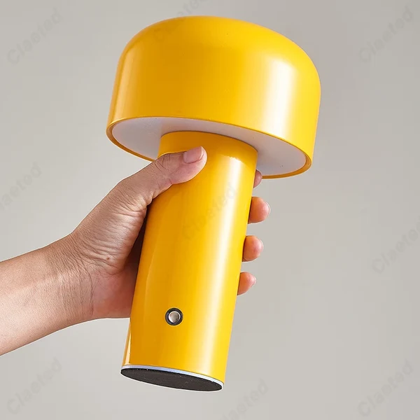 Secure Portable Mushroom Table Lamp Minimalist