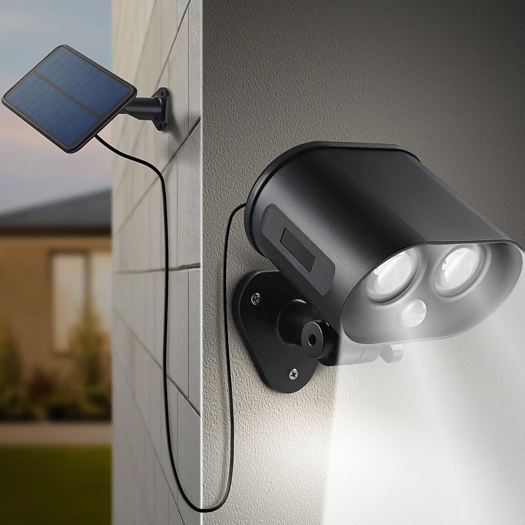 Contemporary Solar Adjustable LED Outdoor Wall Lamp Wall Sconces Lighting Flood Light Selected