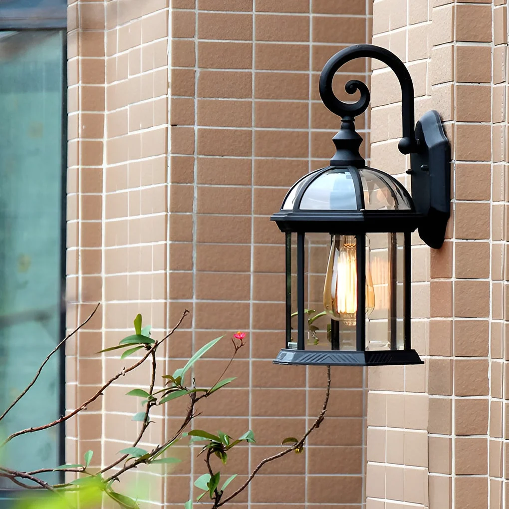 Quality Double-layer Waterproof Glass E27 Vintage Wall Sconce Lighting Wall Lamp Superior