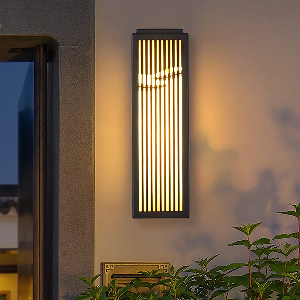 Genuine Waterproof Villa Courtyard Gate Unique Hollowed Design Wall Lamp for Outdoor Sustainable
