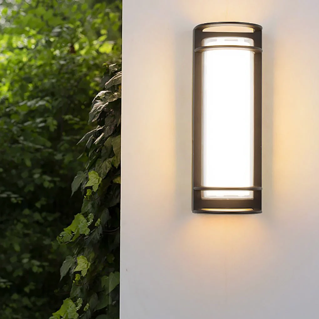 User-Friendly Outdoor Waterproof Double-layer Lampshade Gate Column Exterior Wall Sconces Contemporary