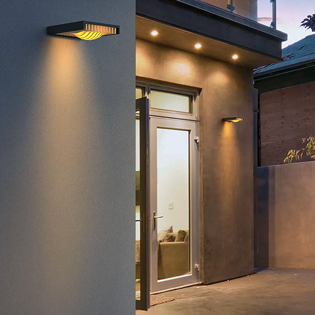 Smart Outdoor LED Waterproof Solar Decorative Lighting Wall Light for Courtyard Balcony Aisle Healthy
