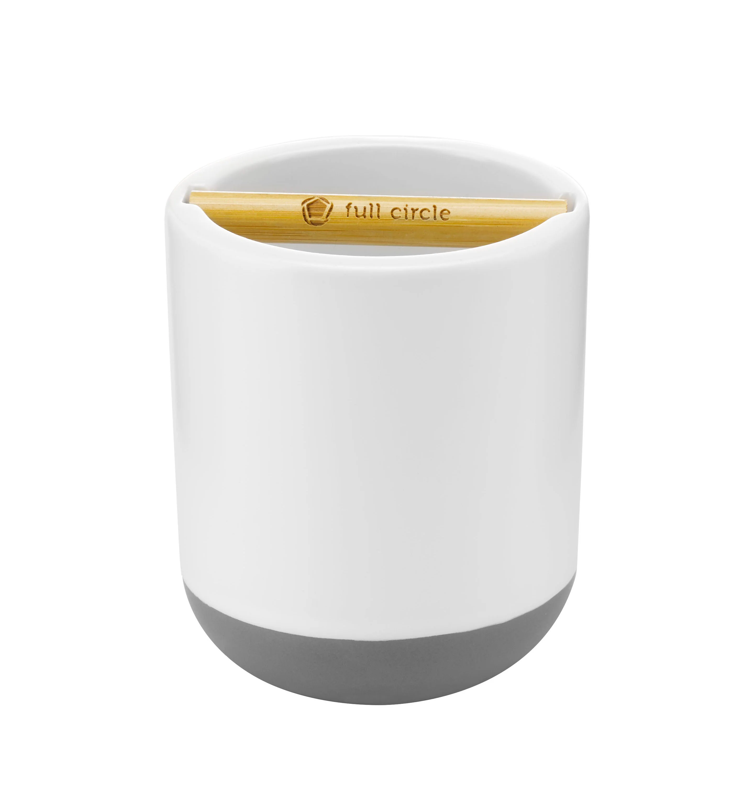 Stylish Full Circle Keep It Clean Toothbrush Holder Traditional